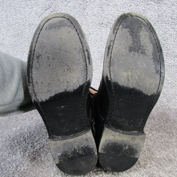 Saint Laurent Booties Womens Size 38.5 Eu 8 Us Western Ankle Black Leather Studd - Picture 10 of 13